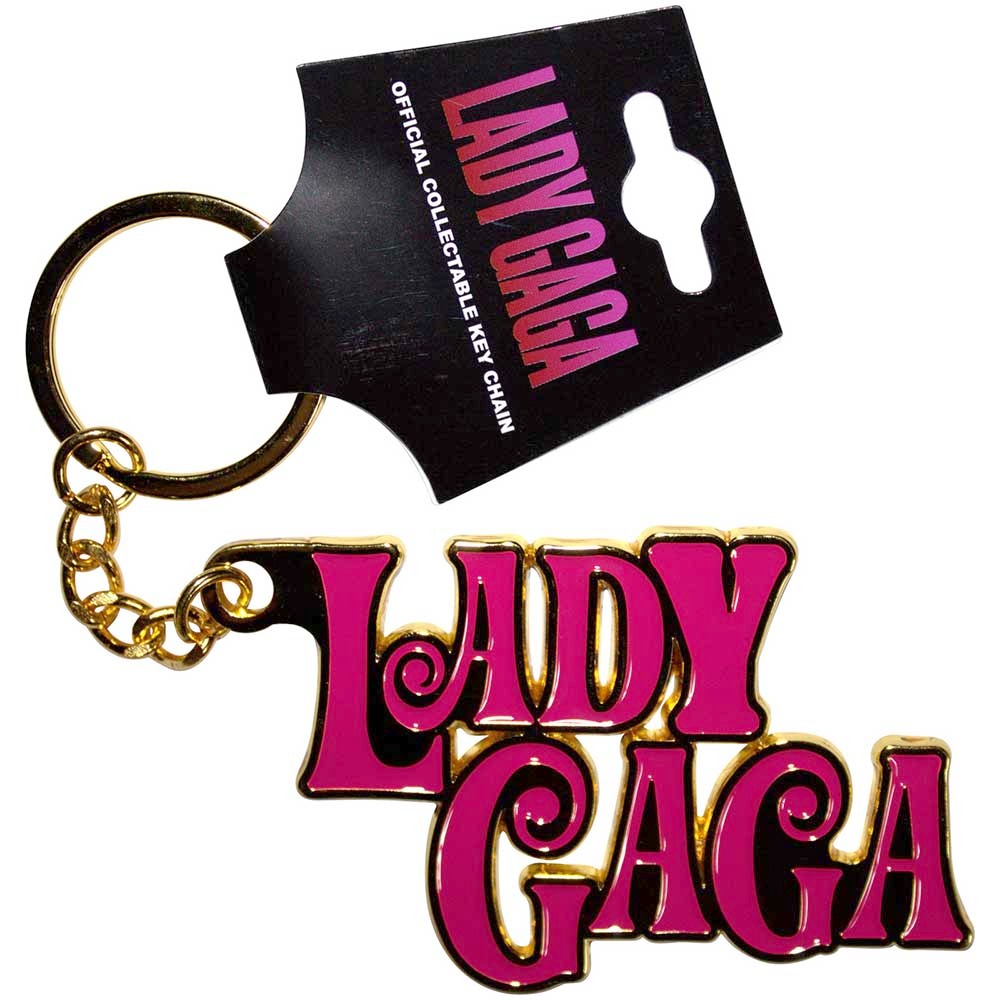 Lady Gaga - Swirly Logo Sleutelhanger - Roze